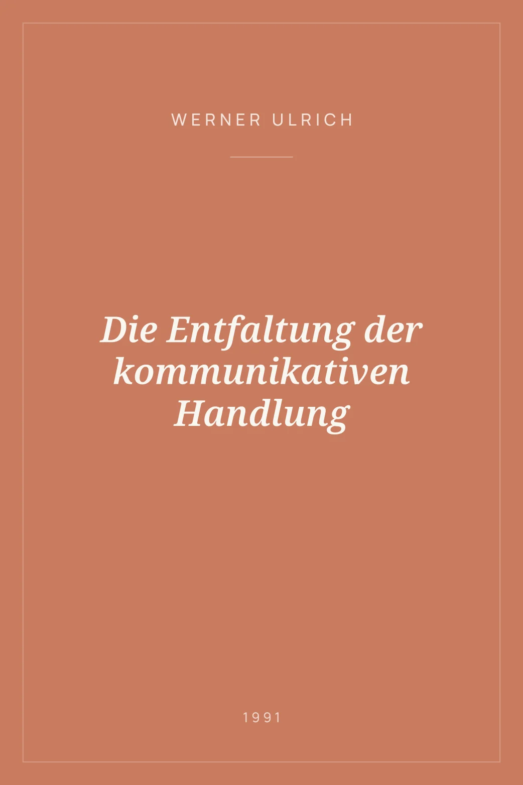 Portada de Die Entfaltung der kommunikativen Handlung