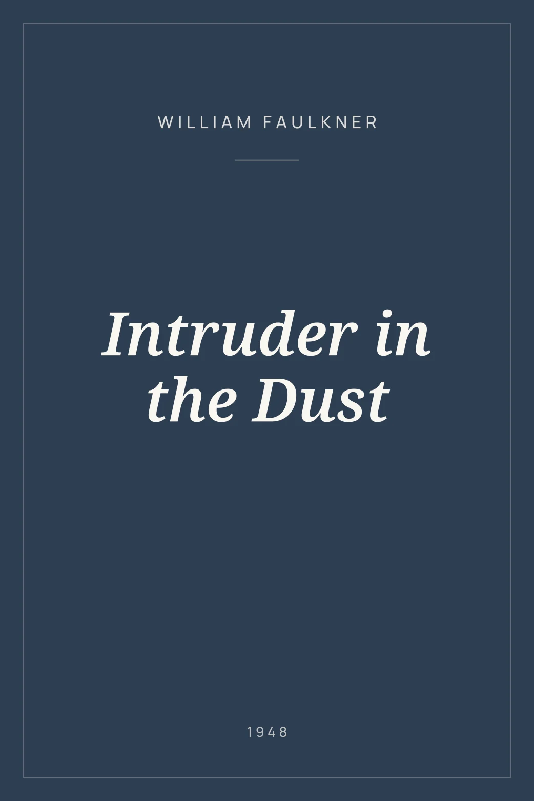 Portada de Intruder in the Dust