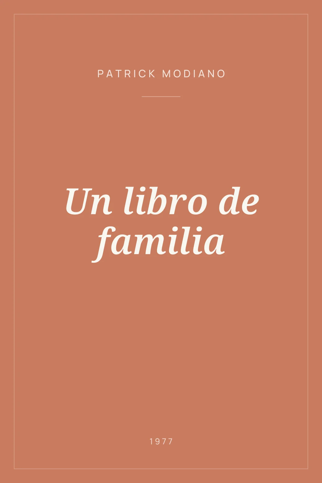 Portada de Un libro de familia