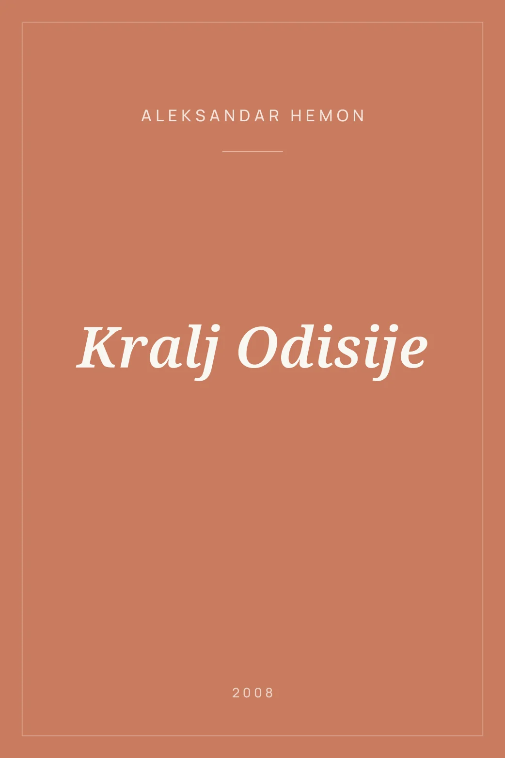 Portada de Kralj Odisije