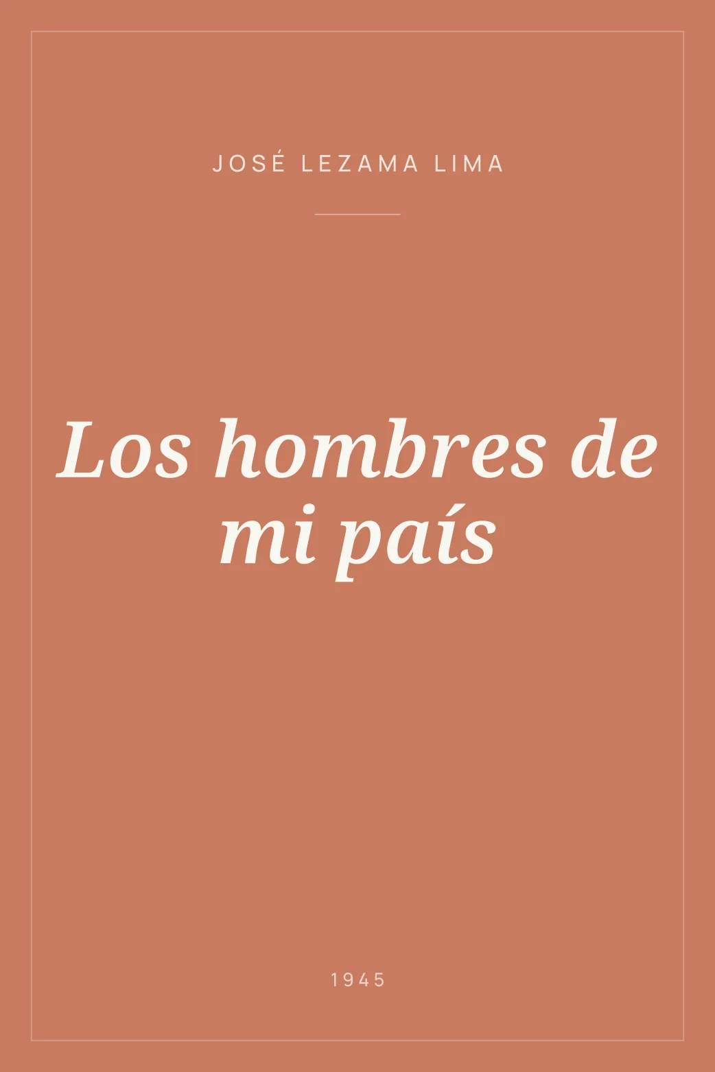 Portada de Los hombres de mi país