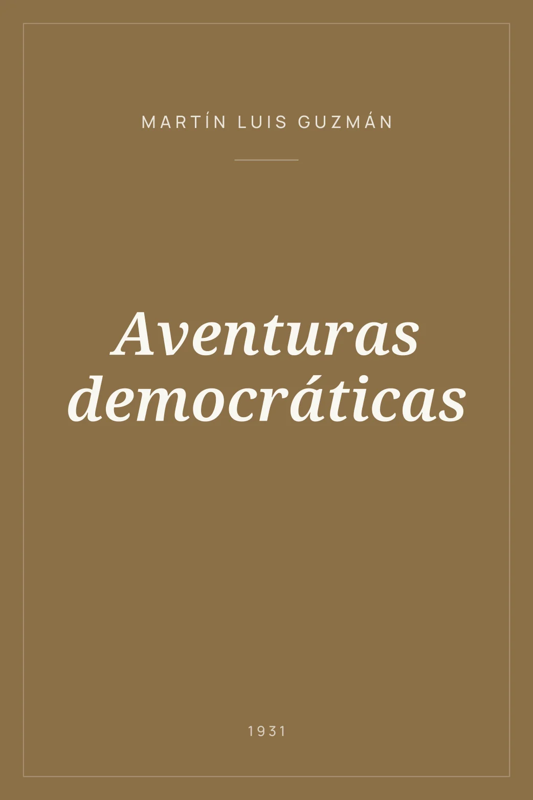 Portada de Aventuras democráticas