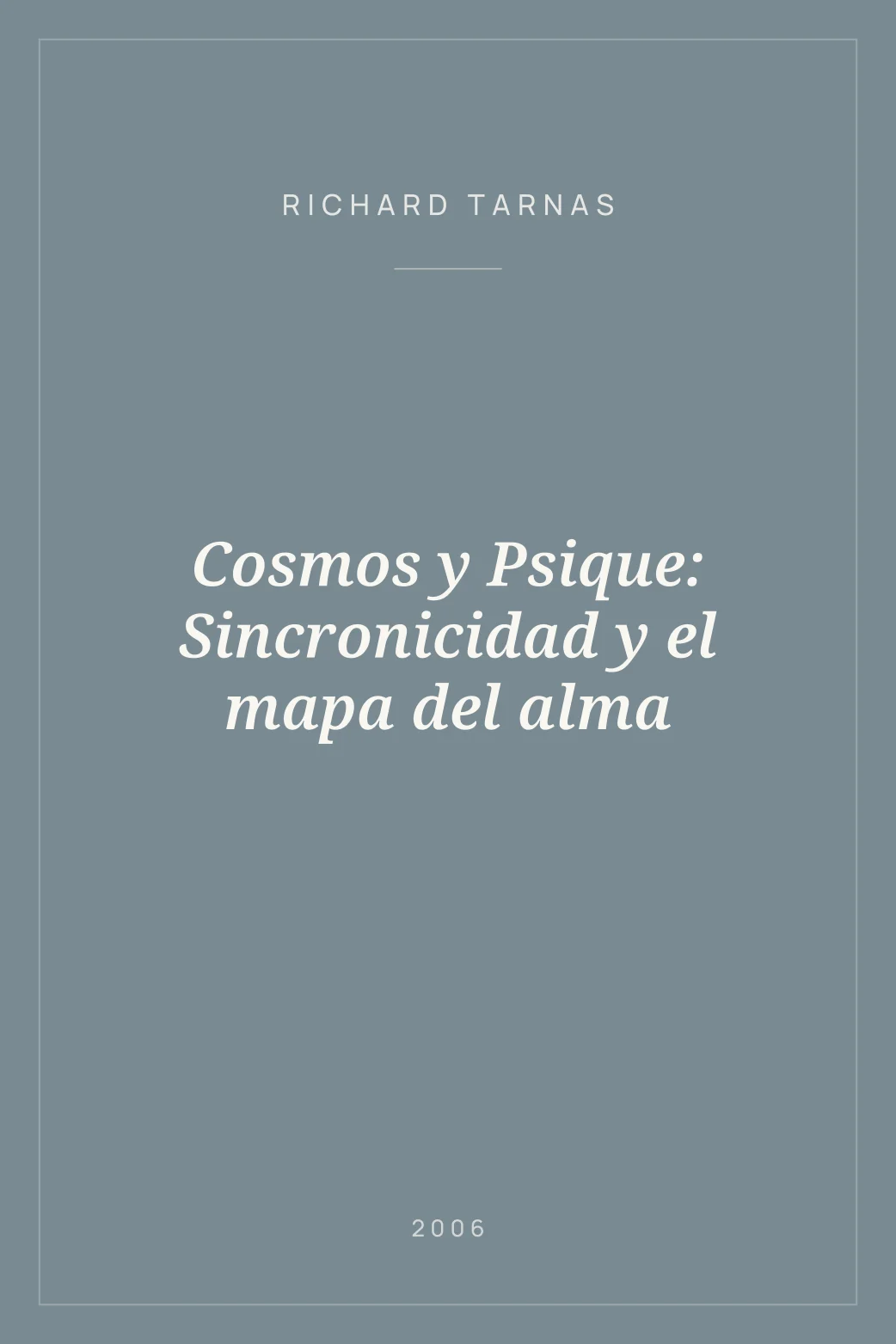 Portada de Cosmos y Psique: Sincronicidad y el mapa del alma