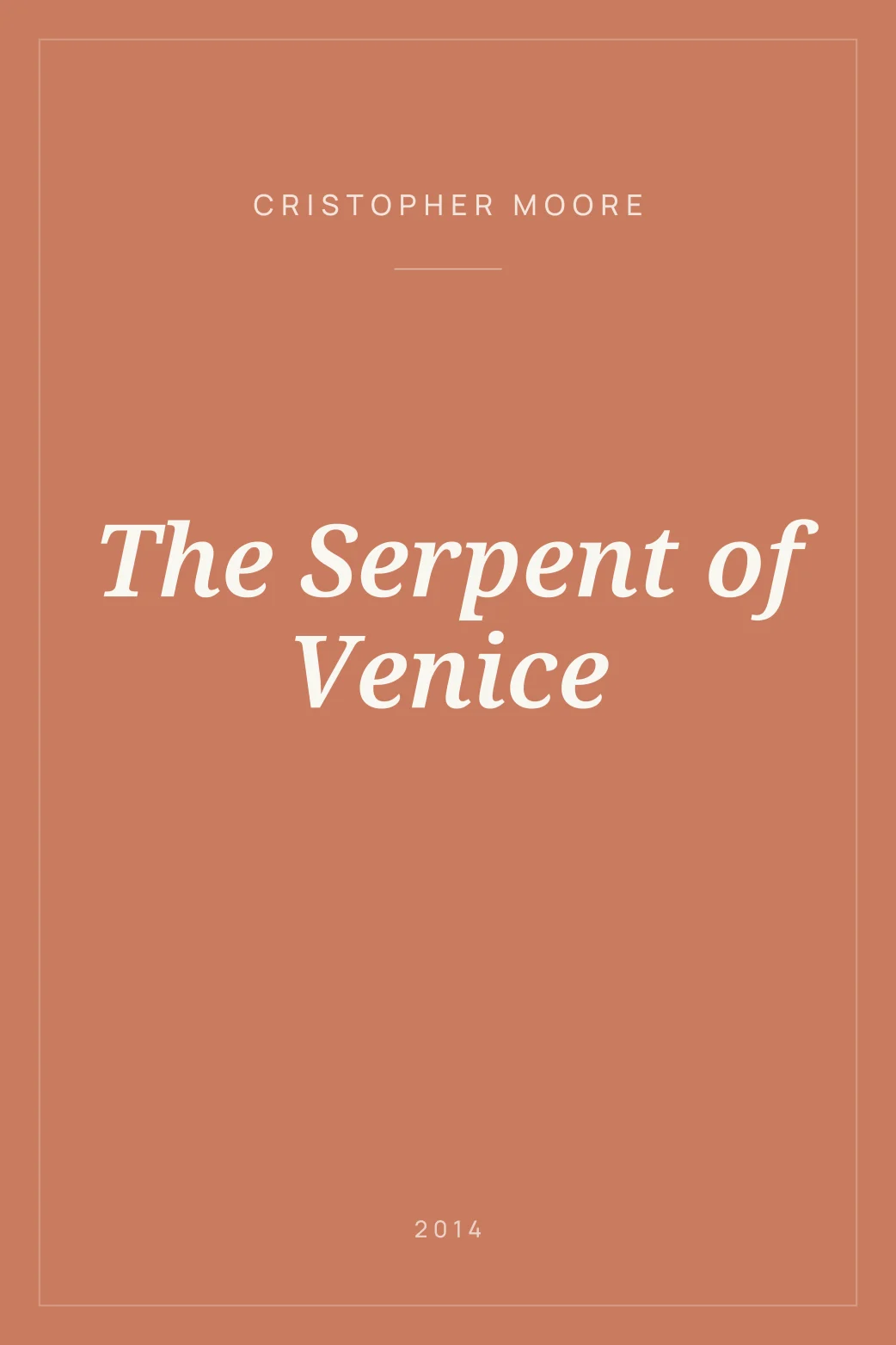 Portada de The Serpent of Venice