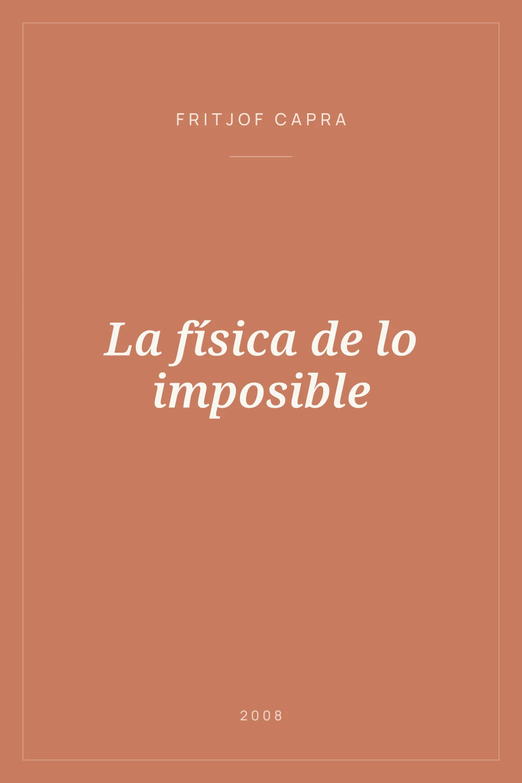 Portada de La física de lo imposible
