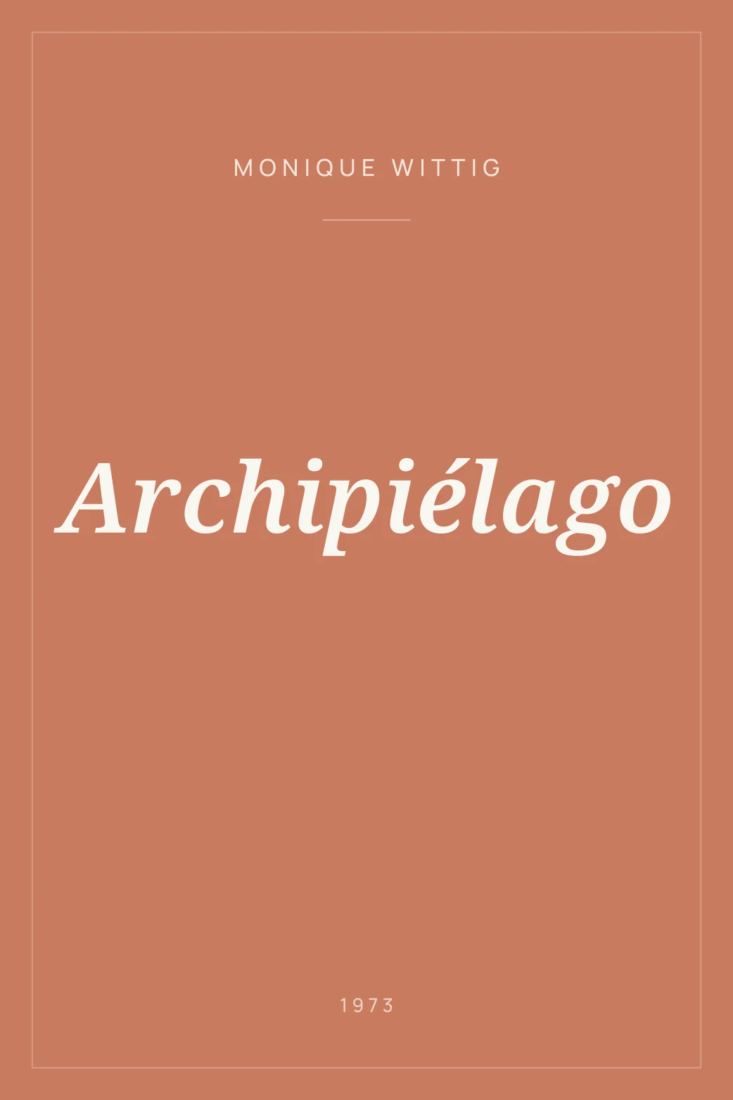 Portada de Archipiélago