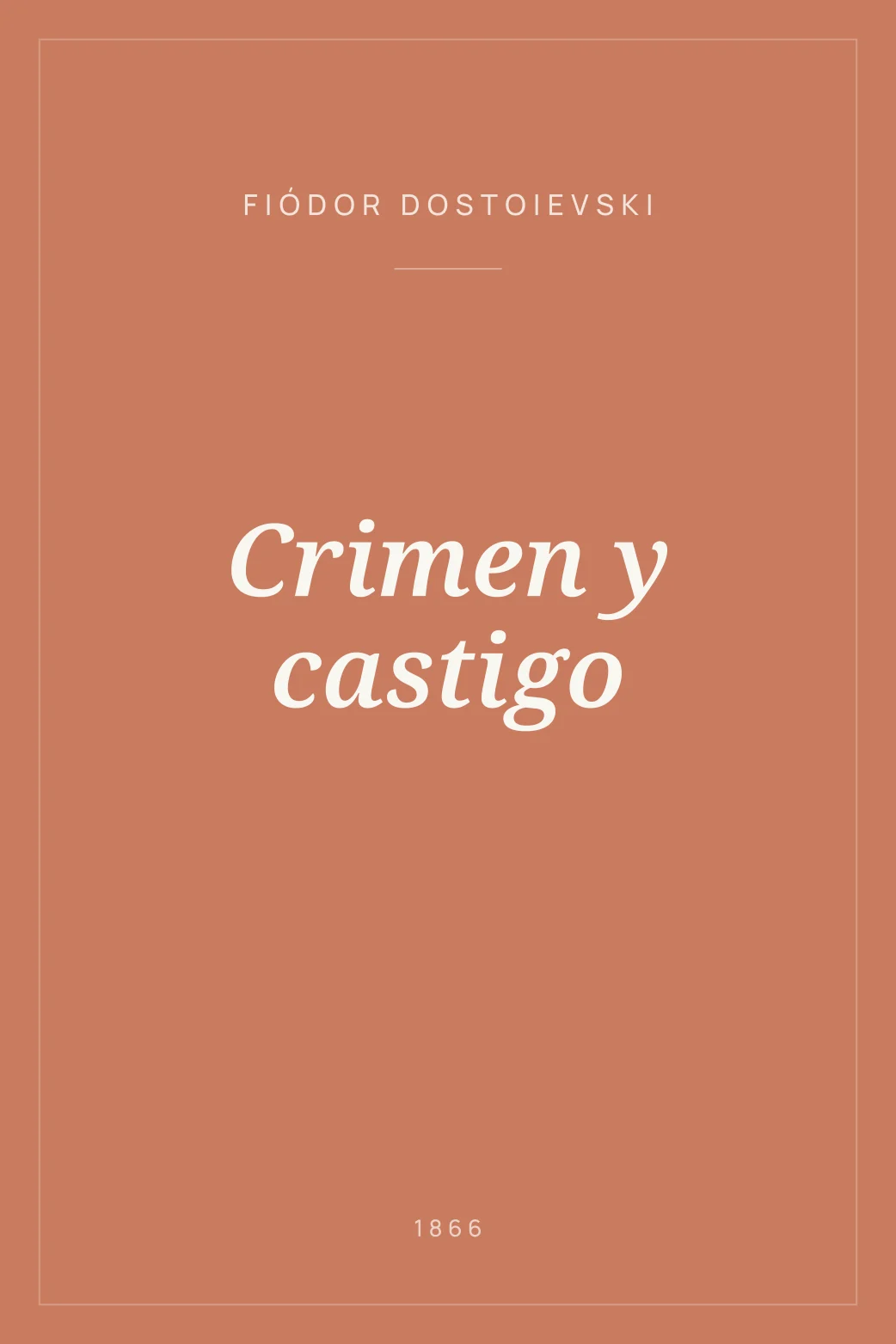 Portada de Crimen y castigo
