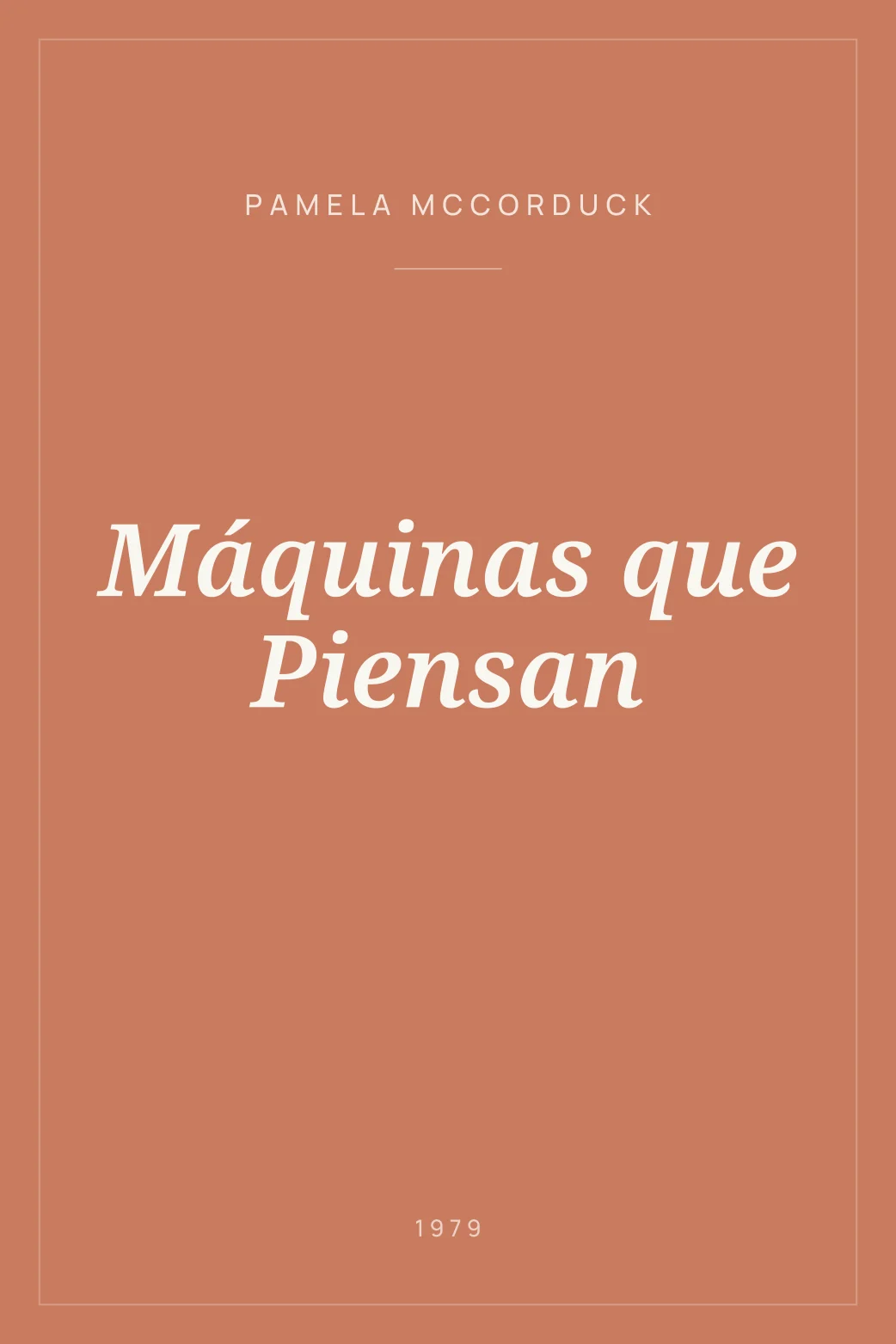 Portada de Máquinas que Piensan