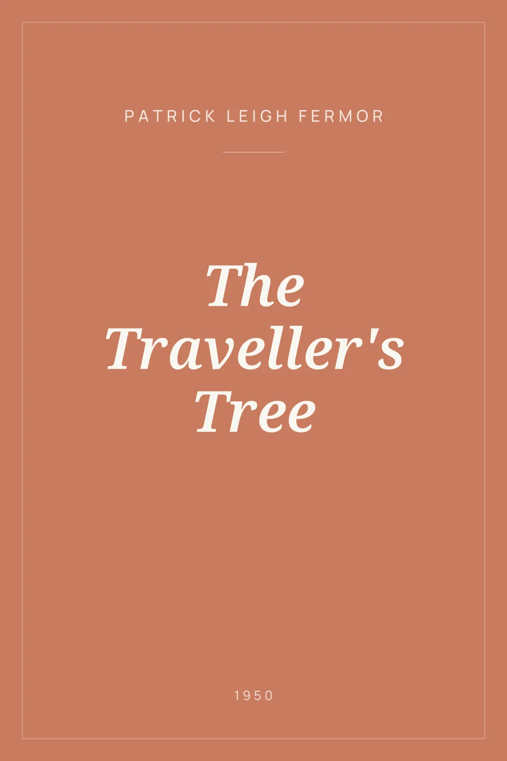 Portada de The Traveller's Tree