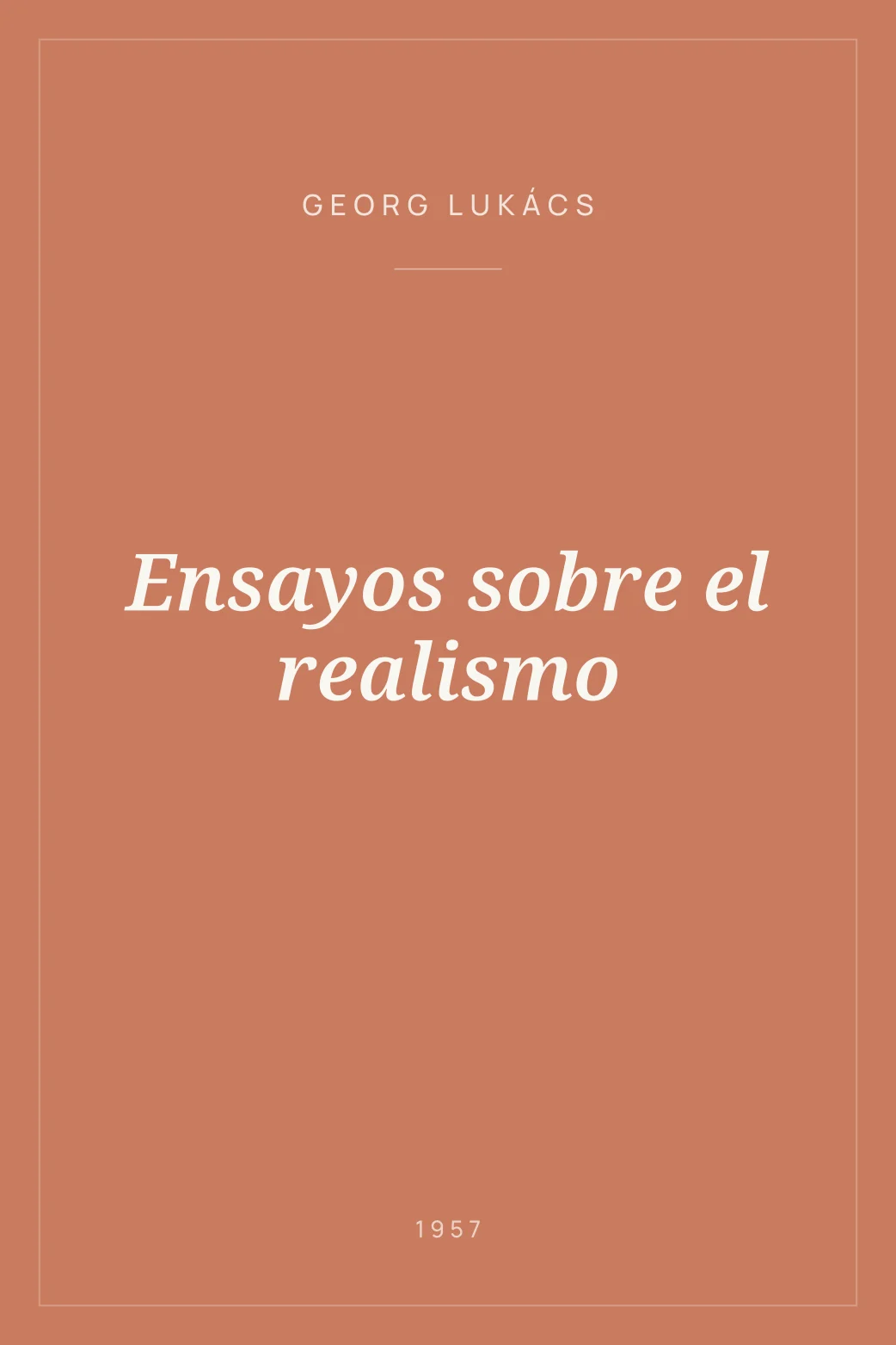 Portada de Ensayos sobre el realismo