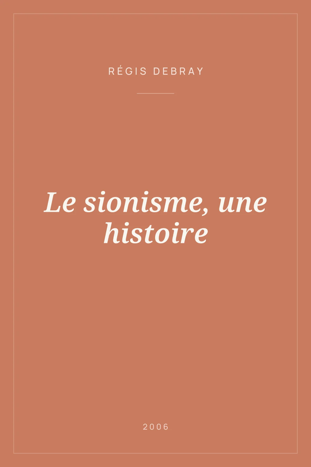 Portada de Le sionisme, une histoire