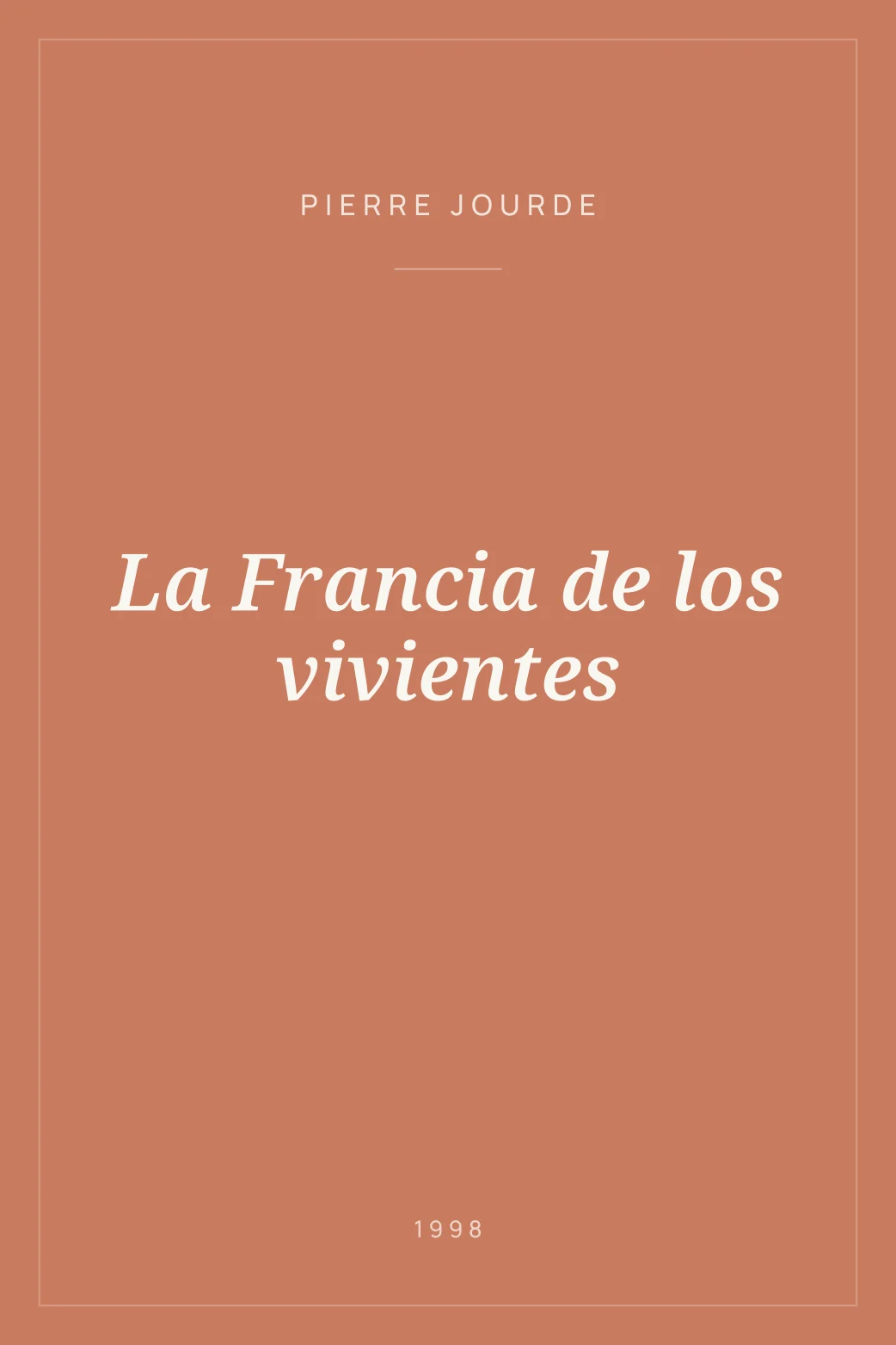 Portada de La Francia de los vivientes