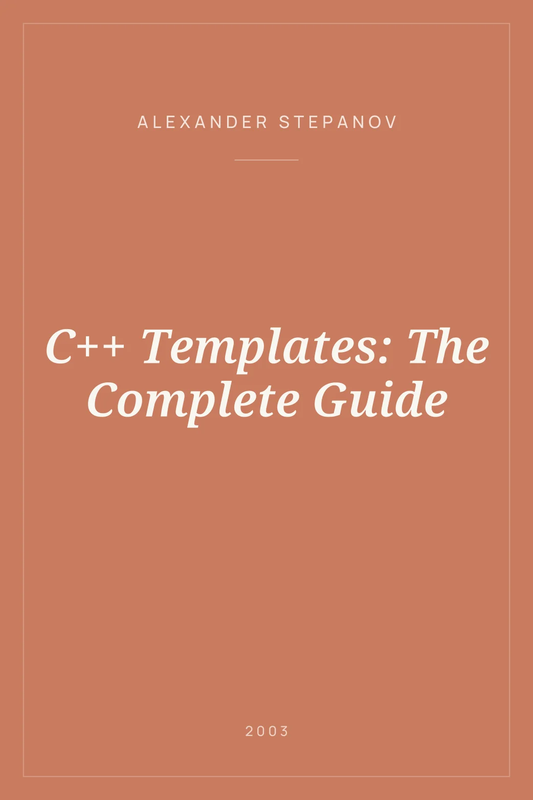 Portada de C++ Templates: The Complete Guide