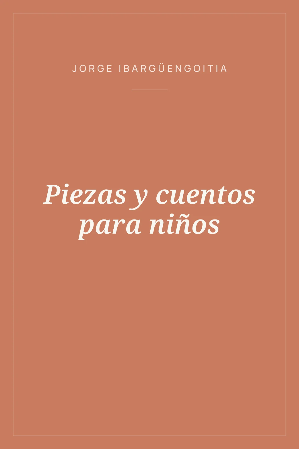 Portada de Piezas y cuentos para niños