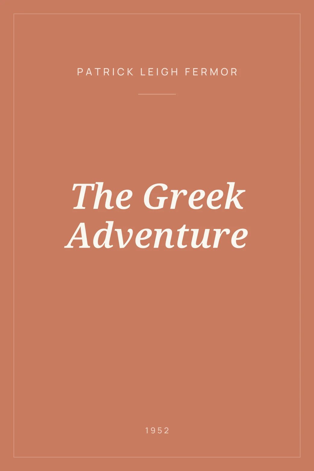 Portada de The Greek Adventure