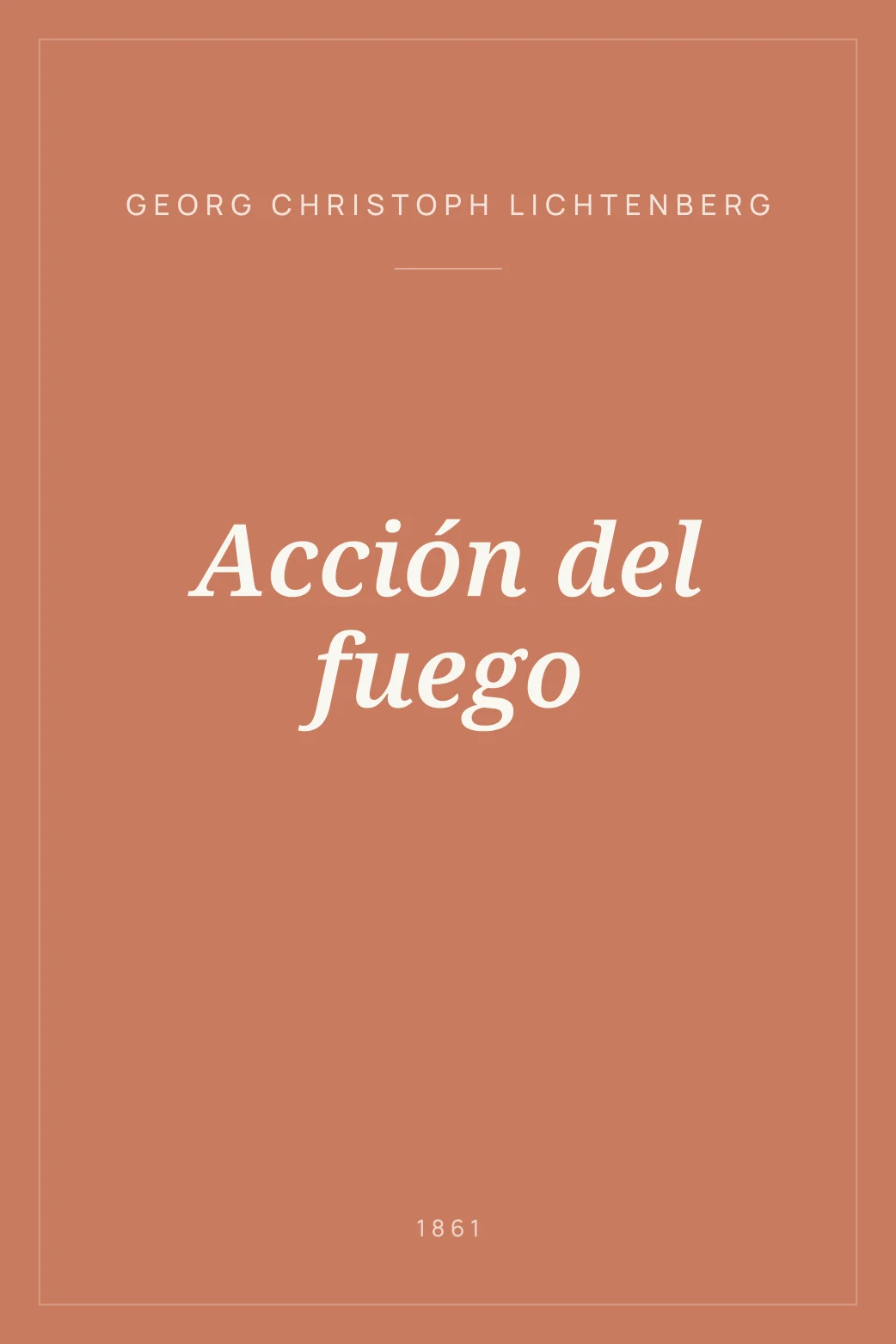 Portada de Acción del fuego