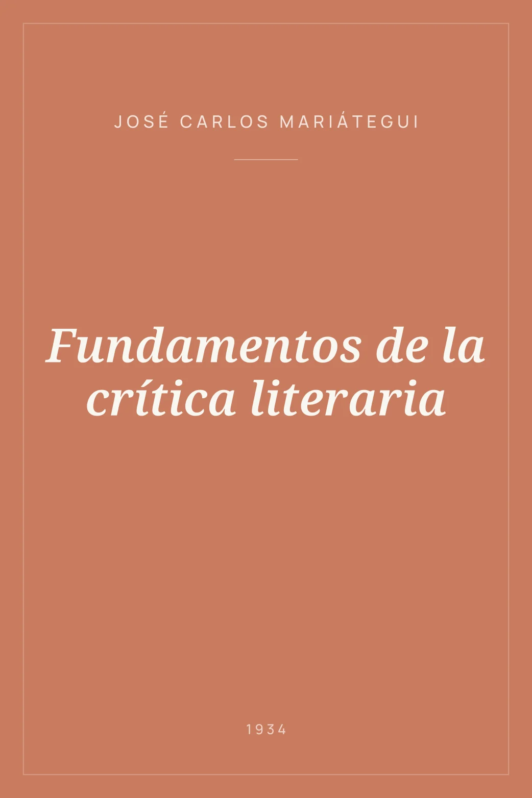 Portada de Fundamentos de la crítica literaria