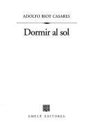 Portada de Dormir al sol