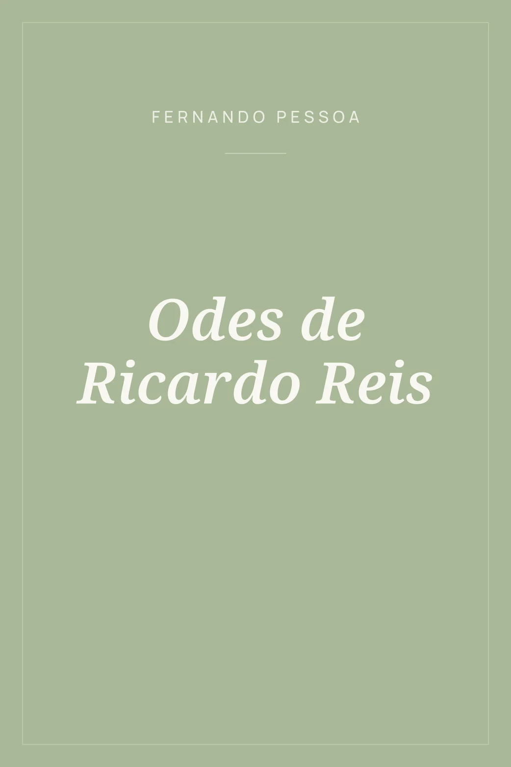 Portada de Odes de Ricardo Reis