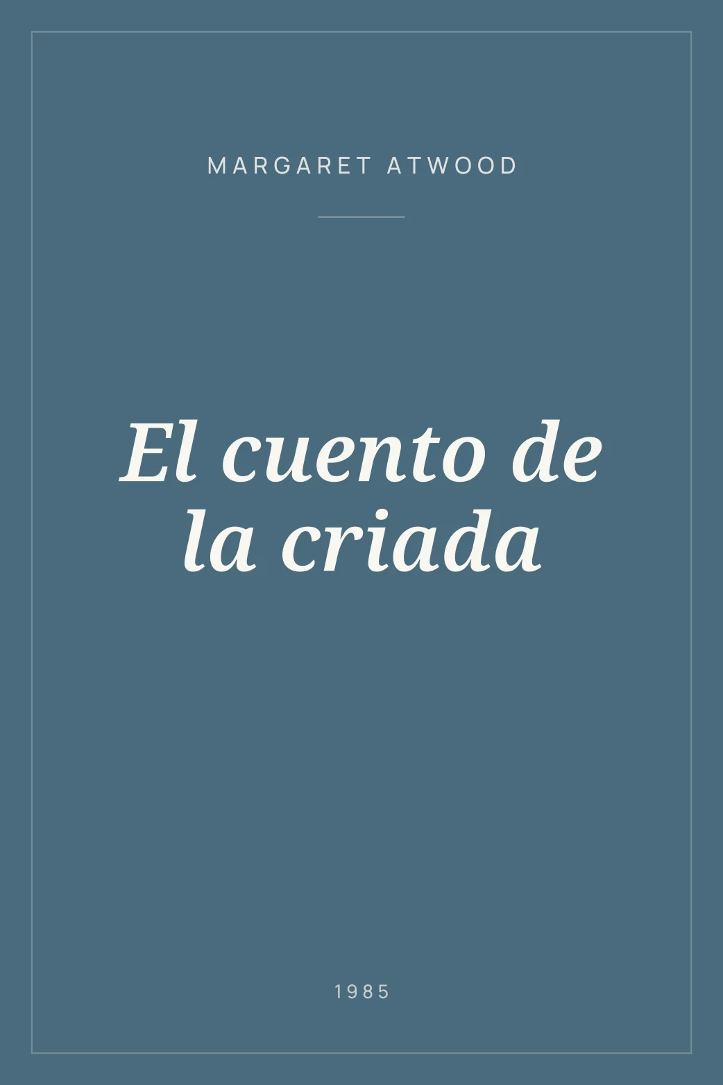 Portada de El cuento de la criada