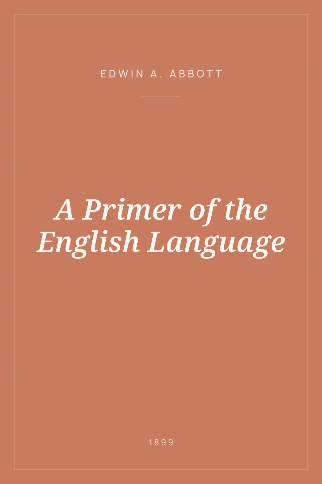 Portada de A Primer of the English Language