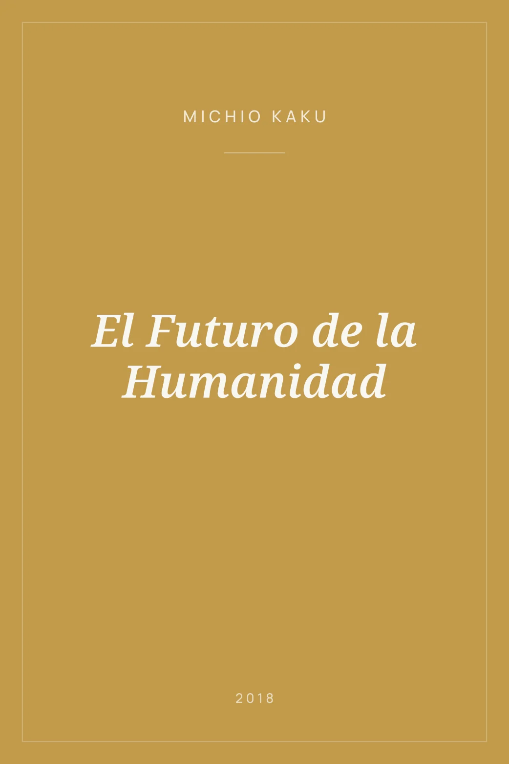 Portada de El Futuro de la Humanidad