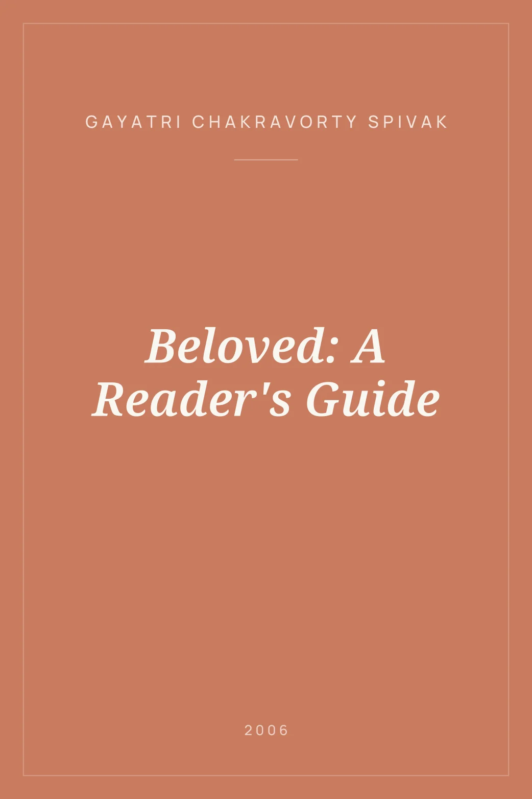Portada de Beloved: A Reader's Guide