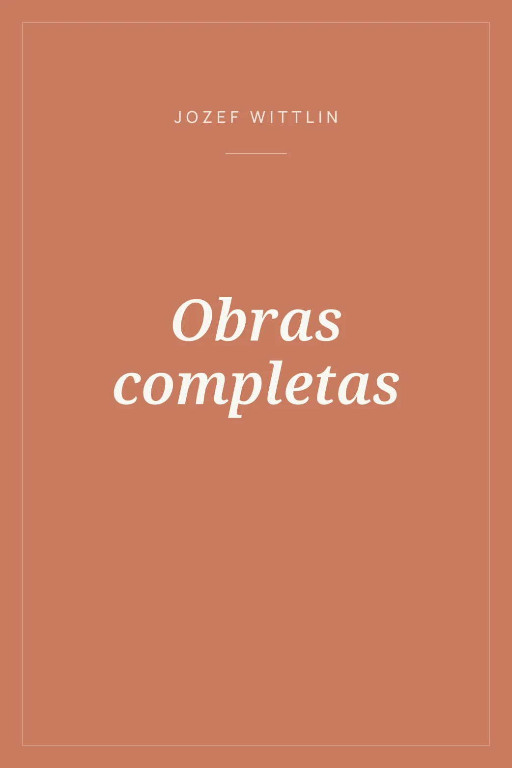 Portada de Obras completas