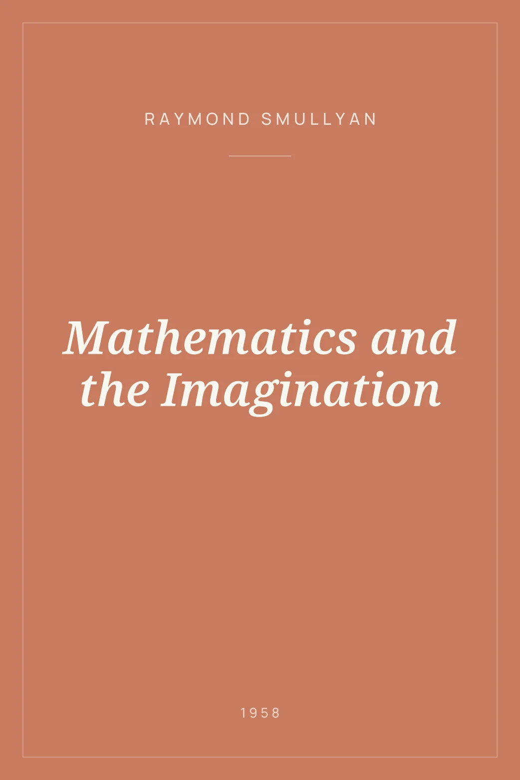 Portada de Mathematics and the Imagination