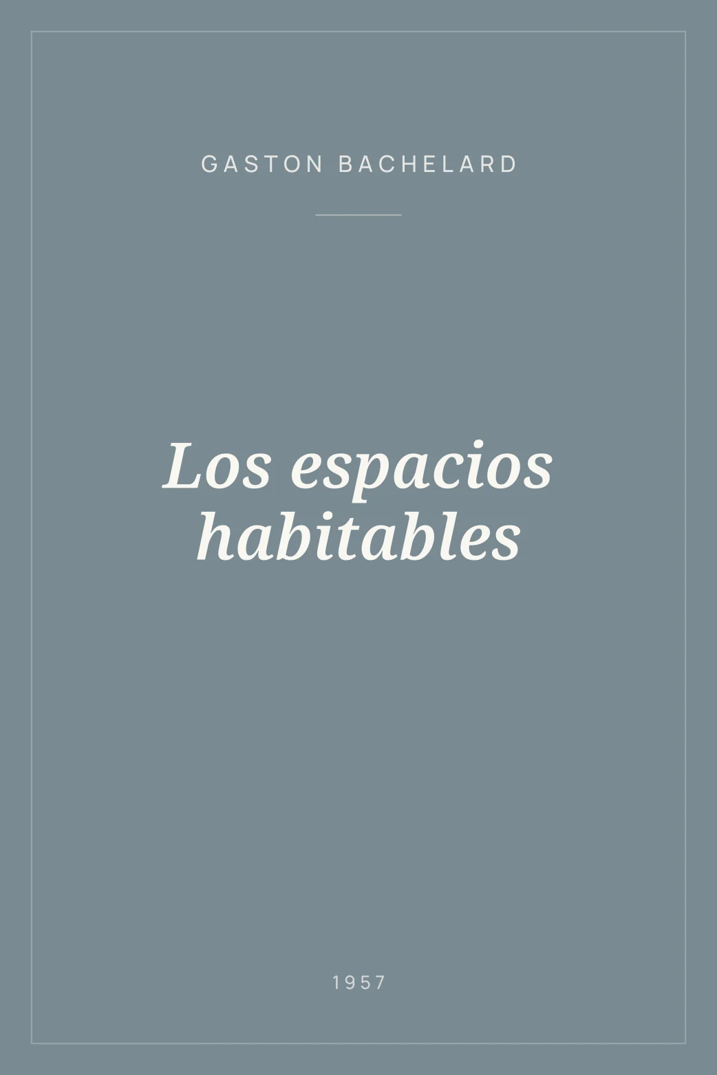 Portada de Los espacios habitables