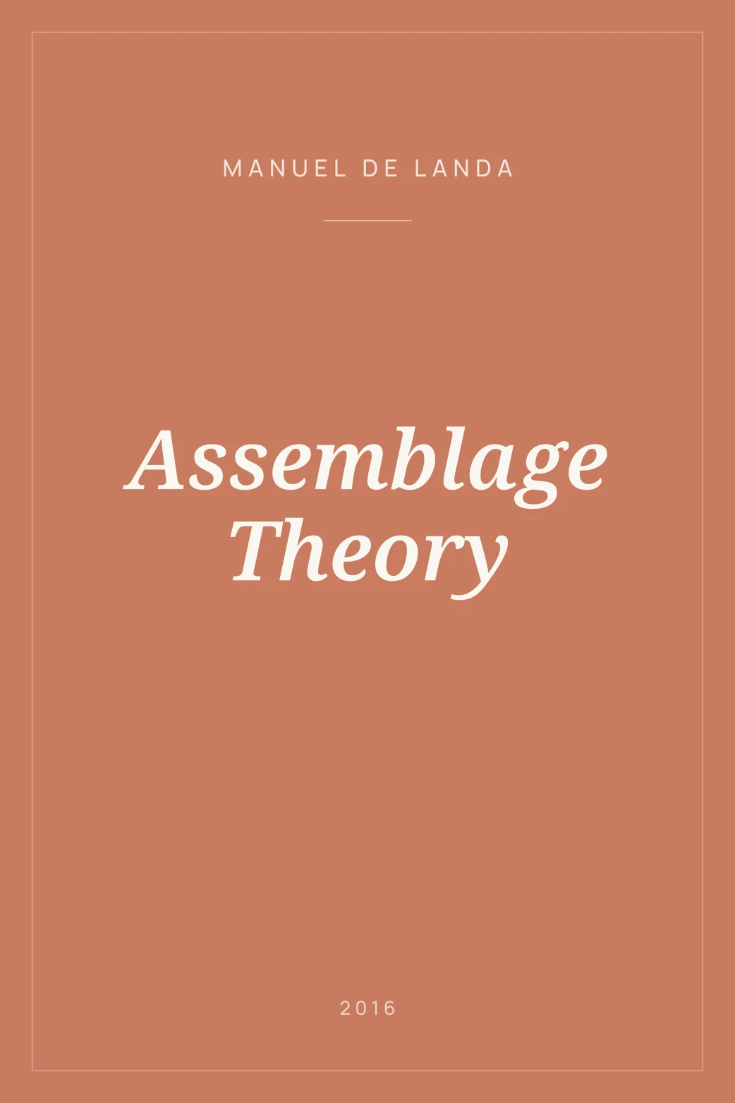 Portada de Assemblage Theory