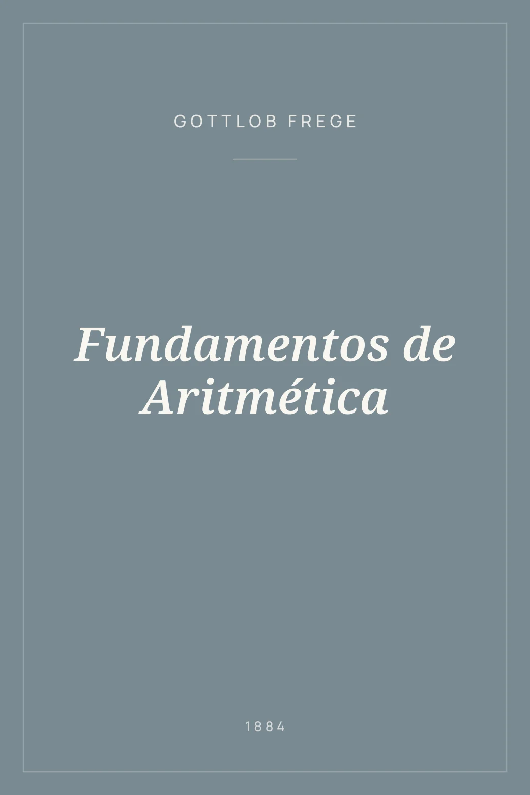 Portada de Fundamentos de Aritmética