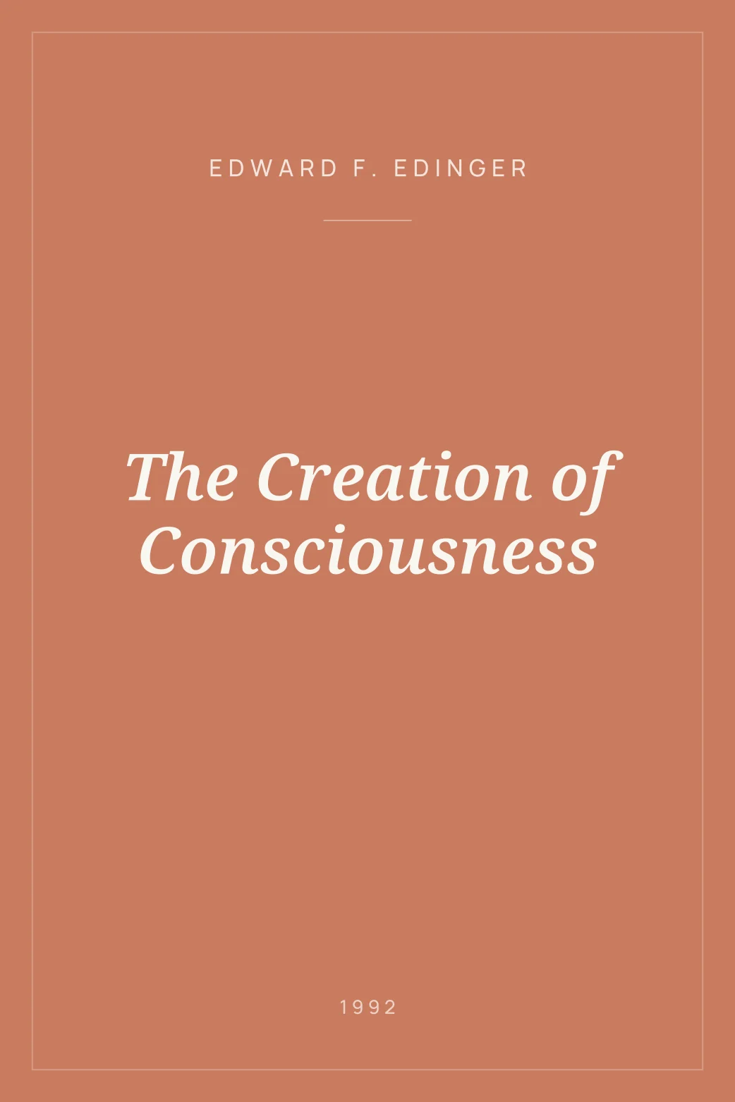 Portada de The Creation of Consciousness
