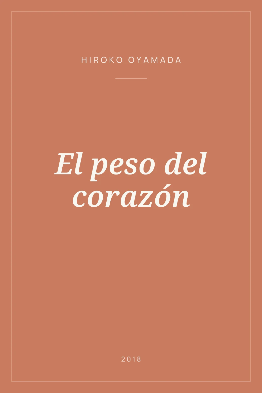 Portada de El peso del corazón