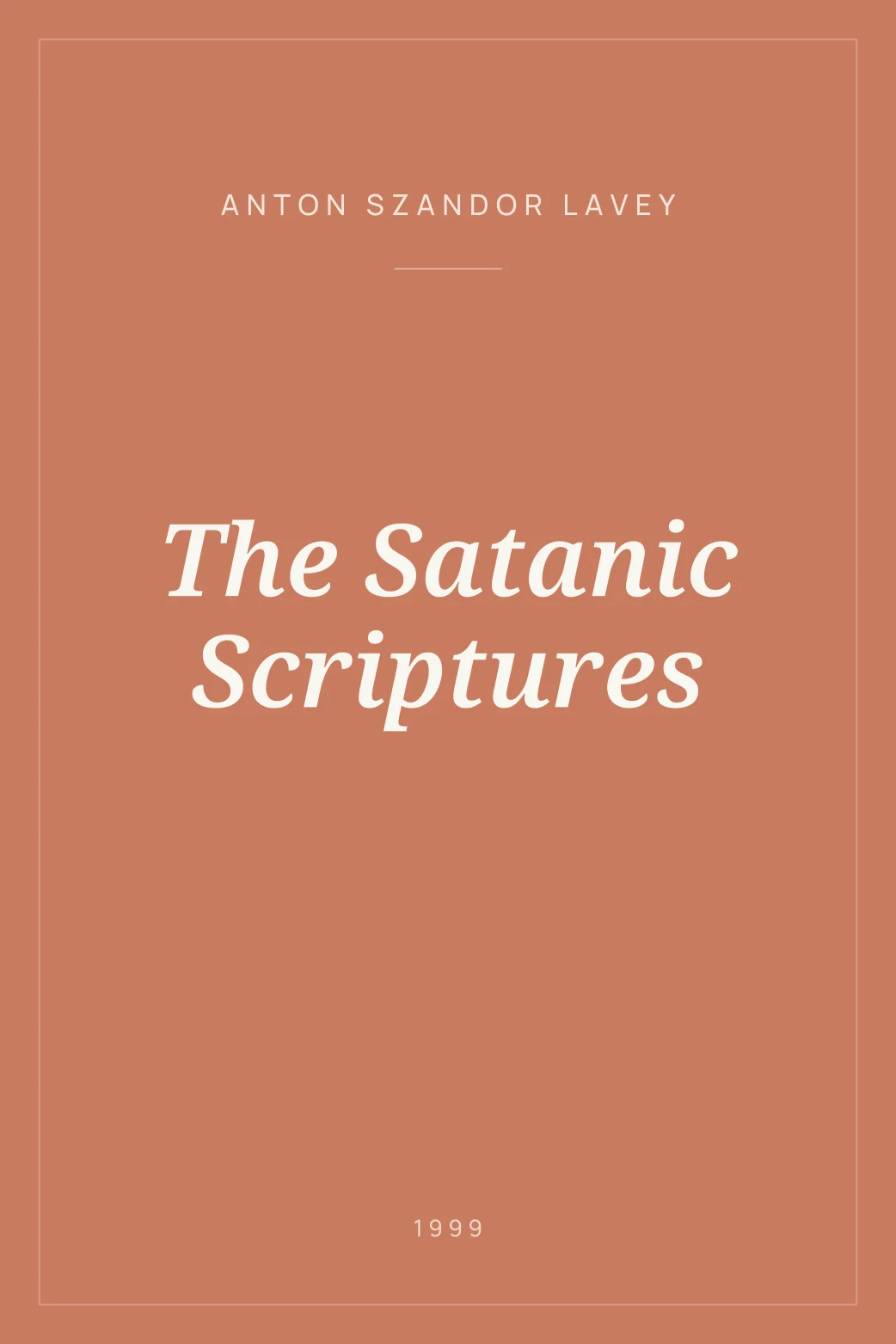 Portada de The Satanic Scriptures
