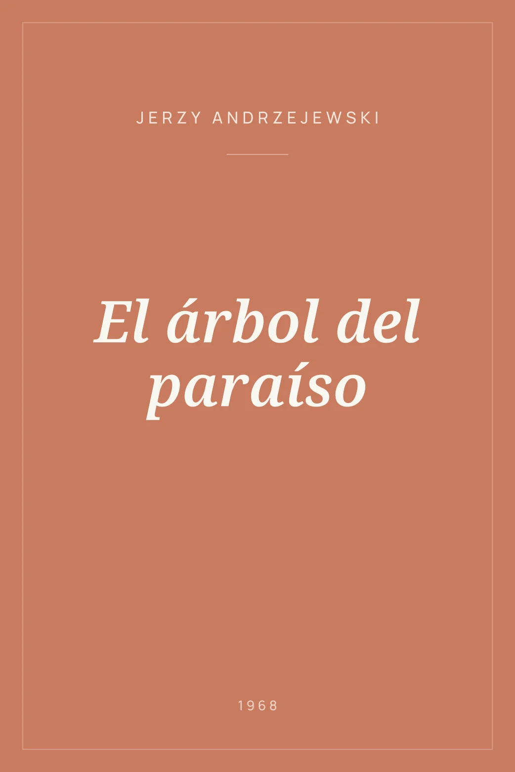 Portada de El árbol del paraíso