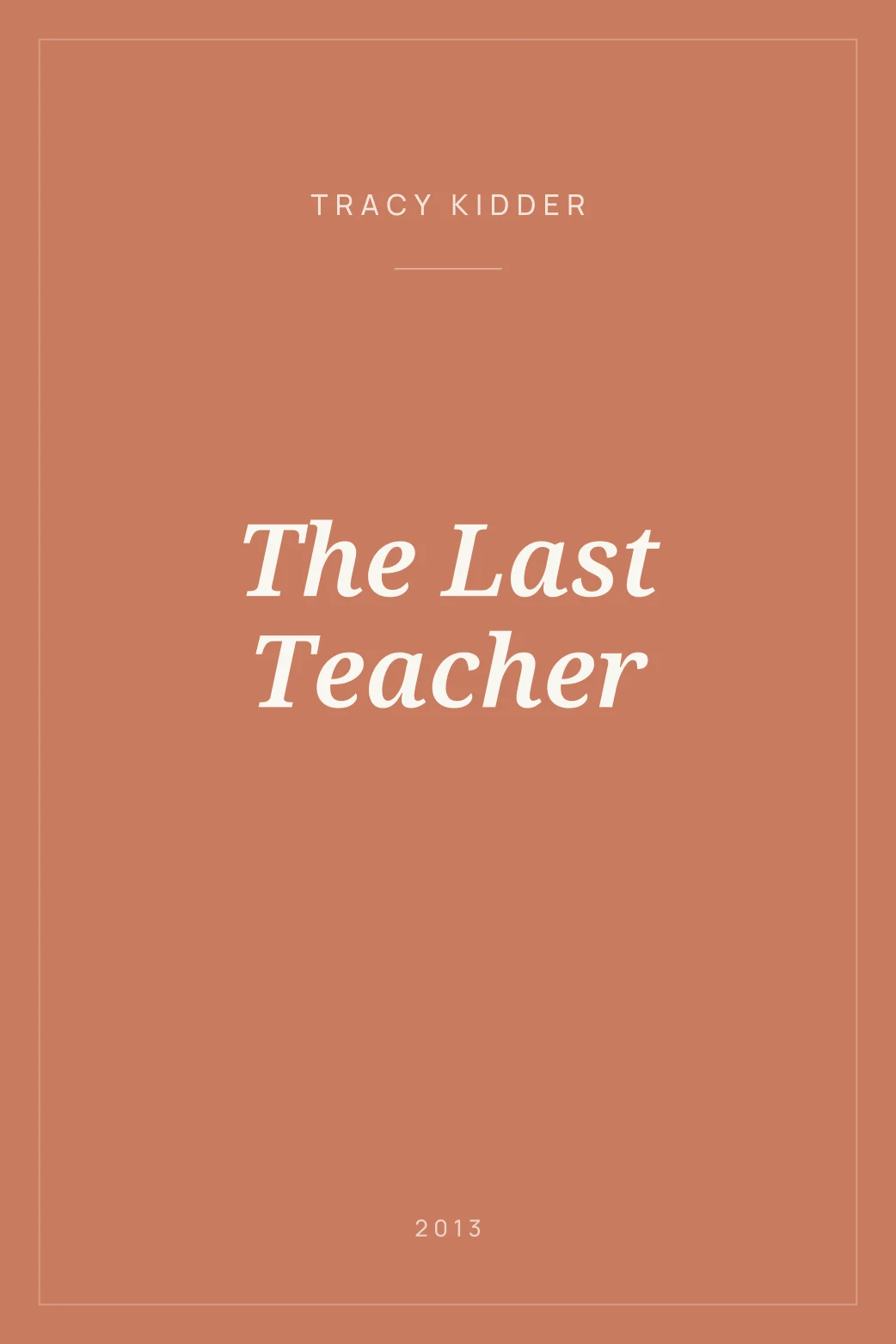 Portada de The Last Teacher