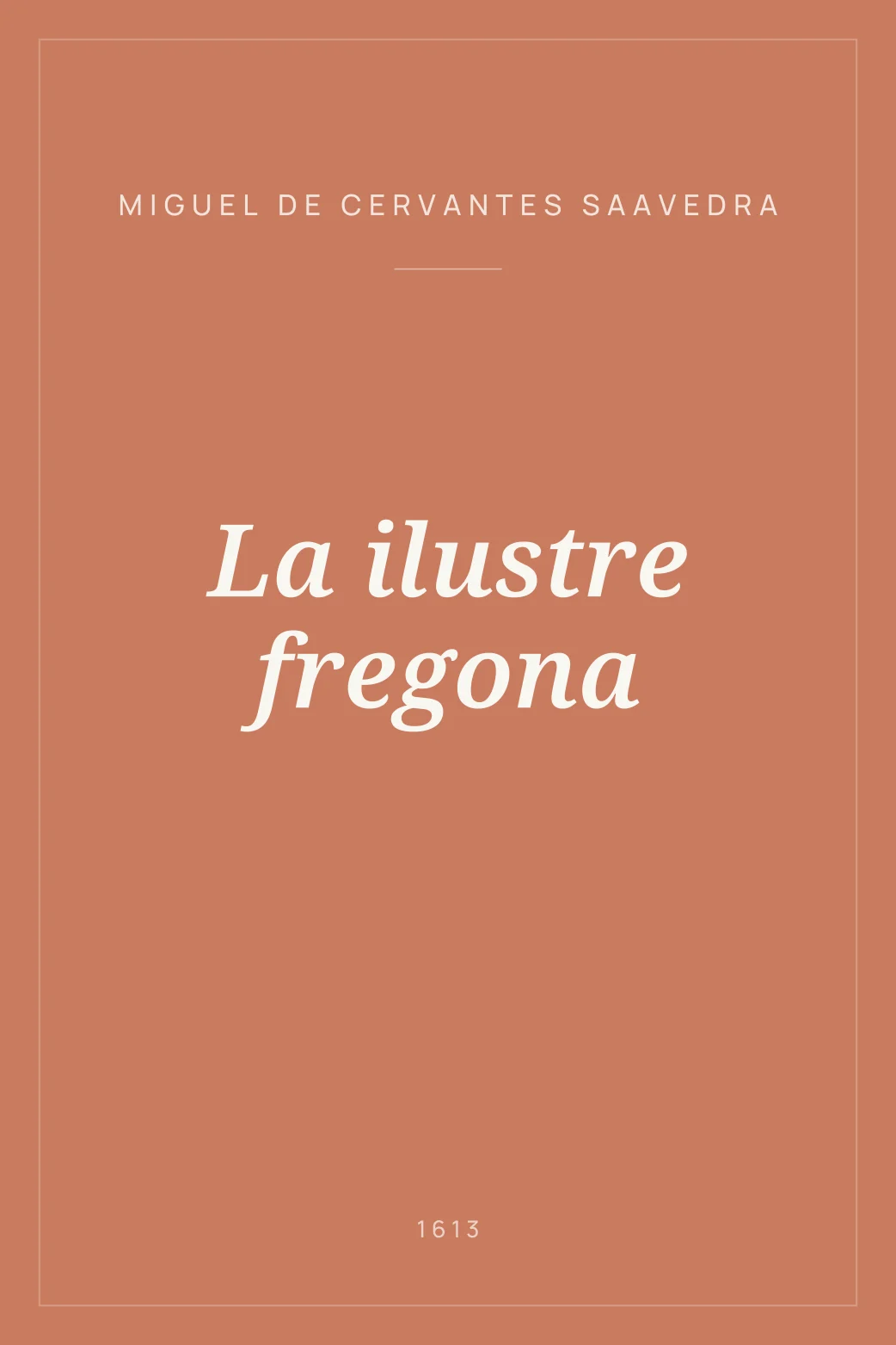 Portada de La ilustre fregona