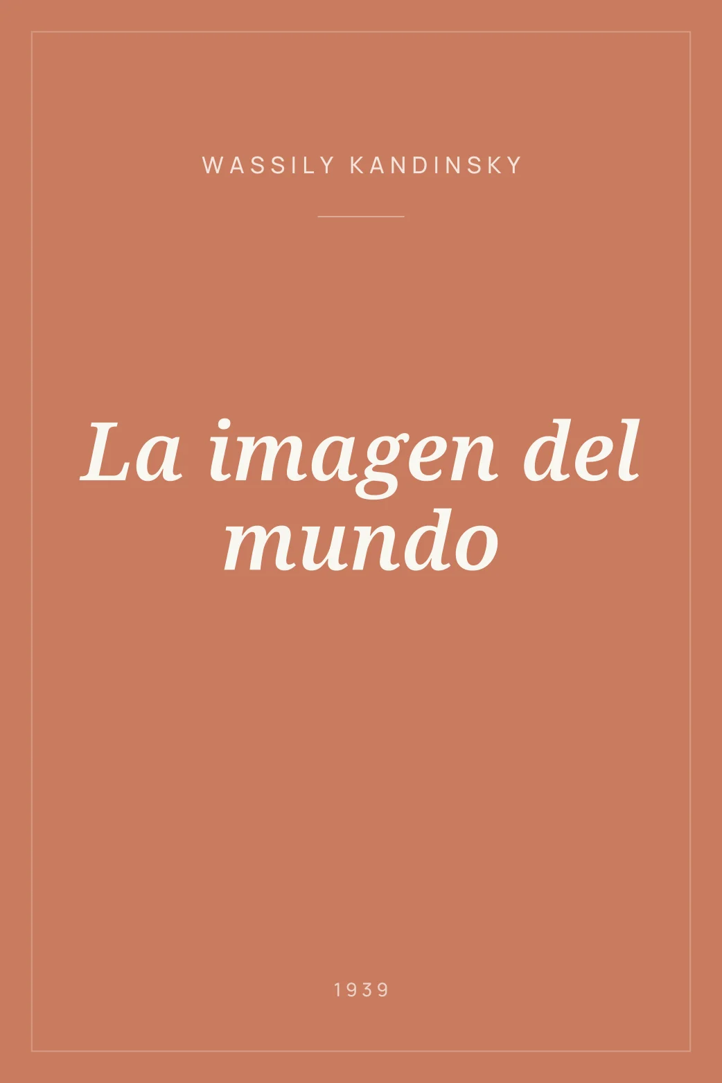 Portada de La imagen del mundo