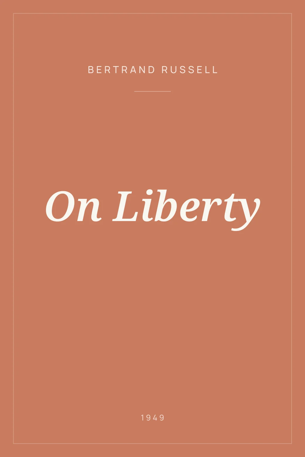 Portada de On Liberty