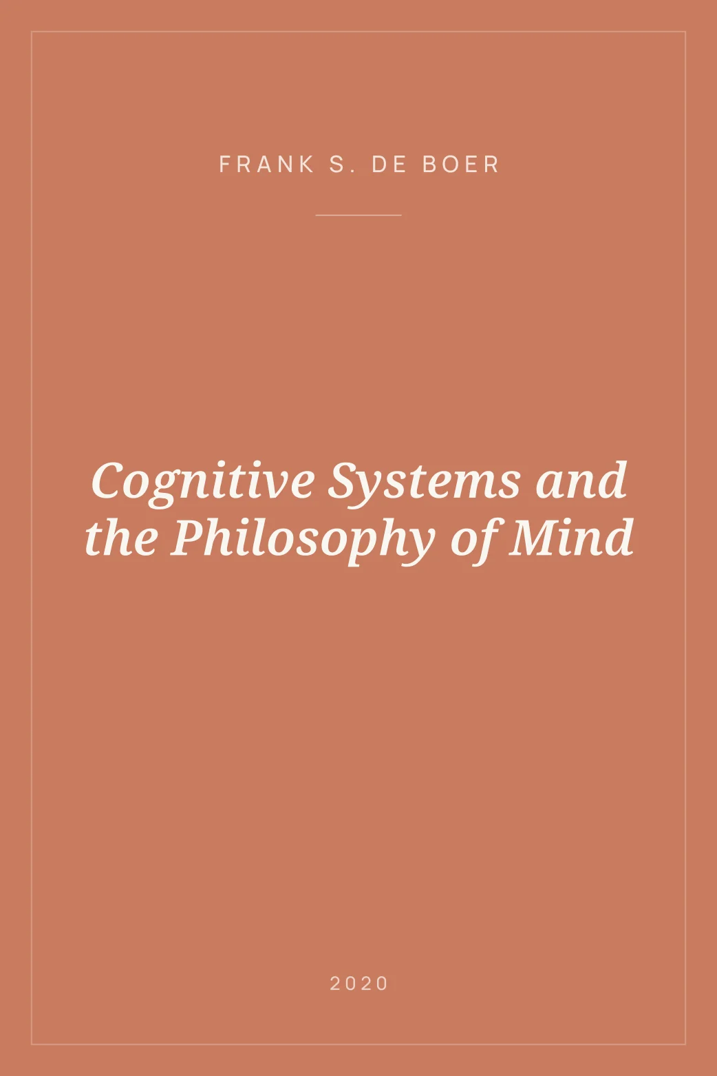 Portada de Cognitive Systems and the Philosophy of Mind