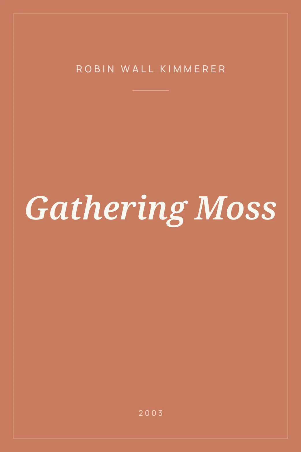 Portada de Gathering Moss