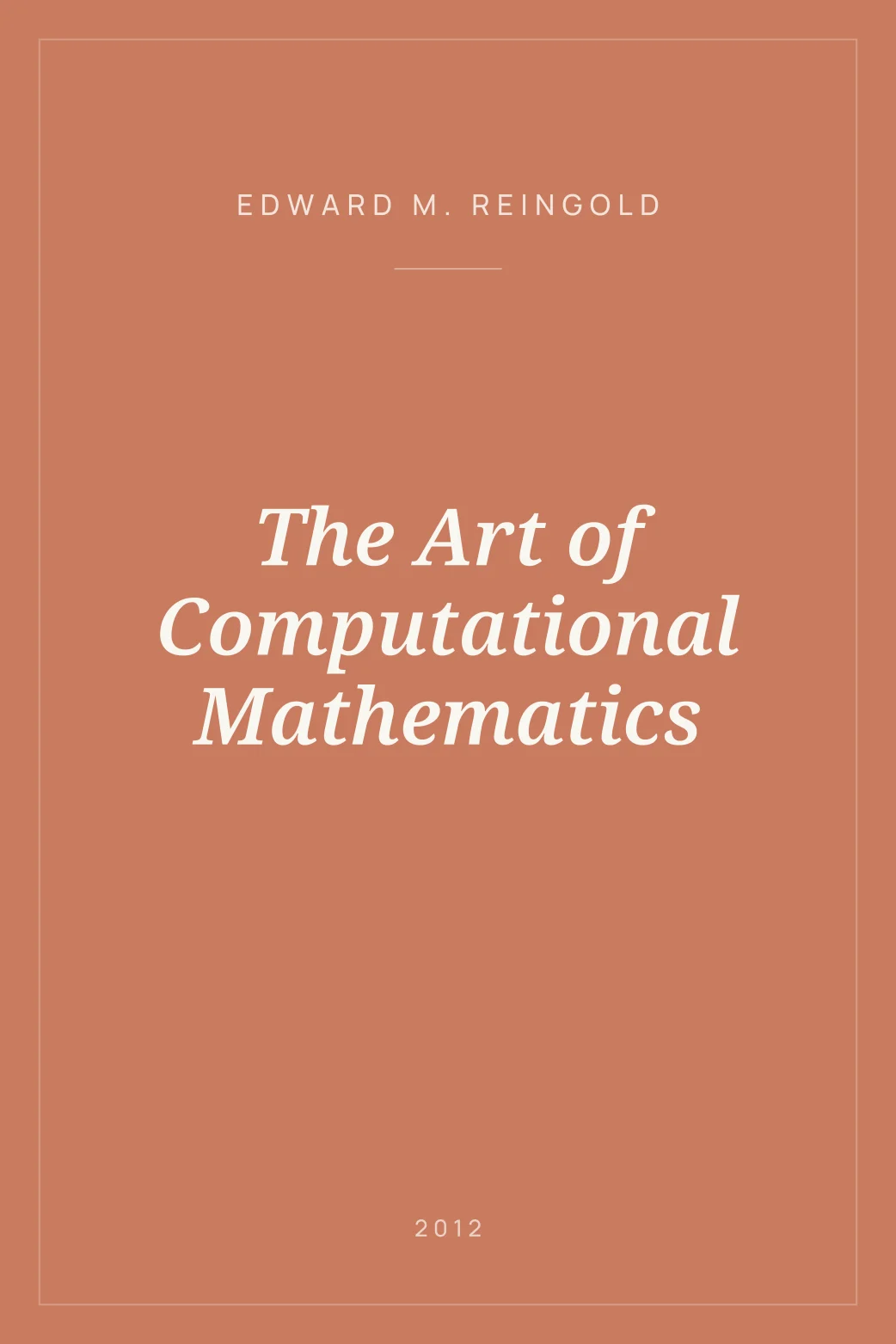 Portada de The Art of Computational Mathematics