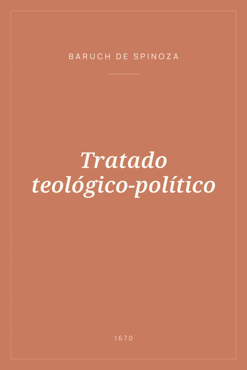 Portada de Tratado teológico-político
