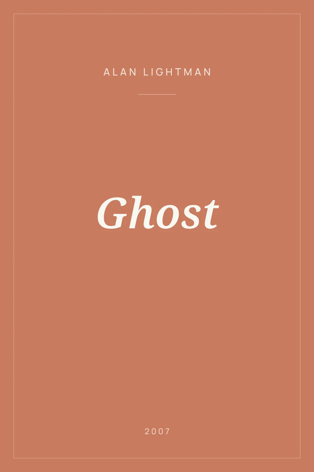 Portada de Ghost