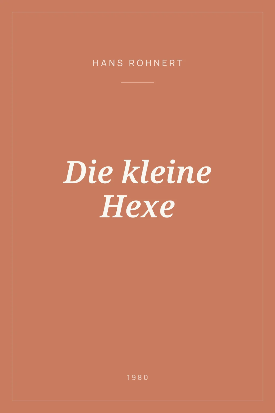 Portada de Die kleine Hexe