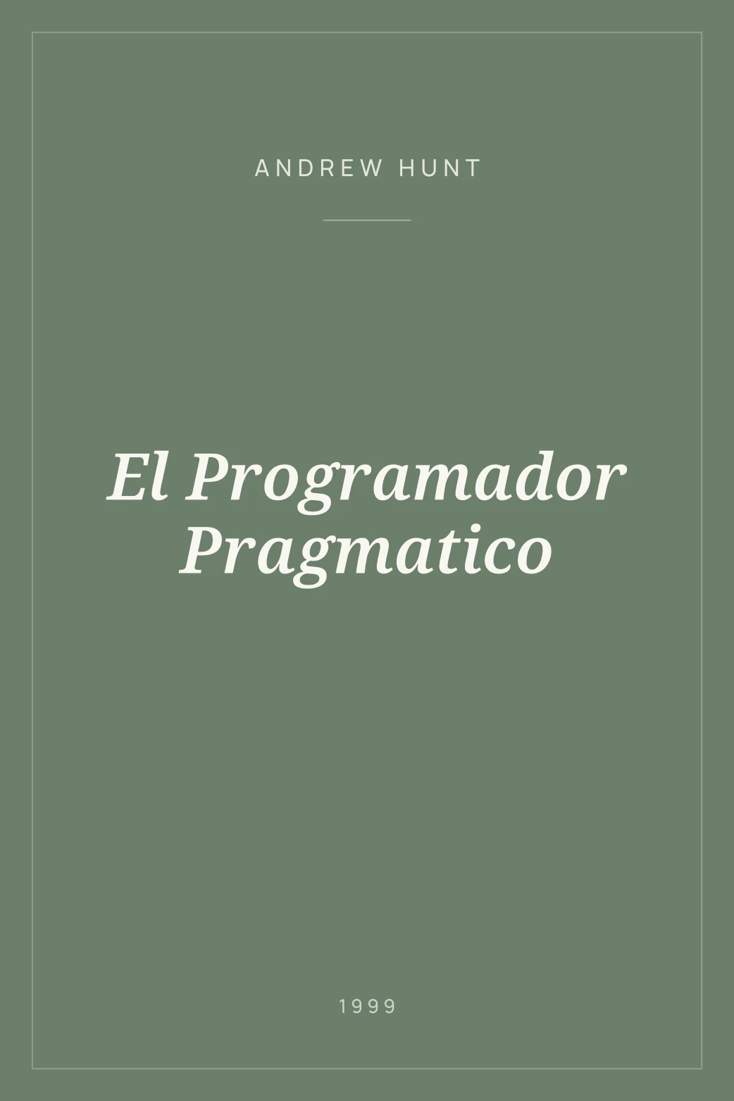 Portada de El Programador Pragmatico