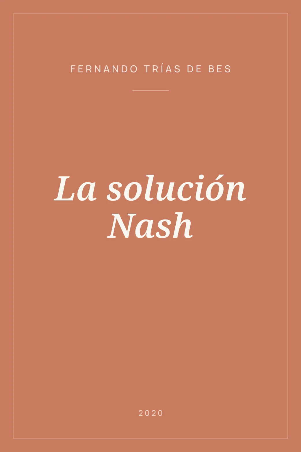 Portada de La solución Nash
