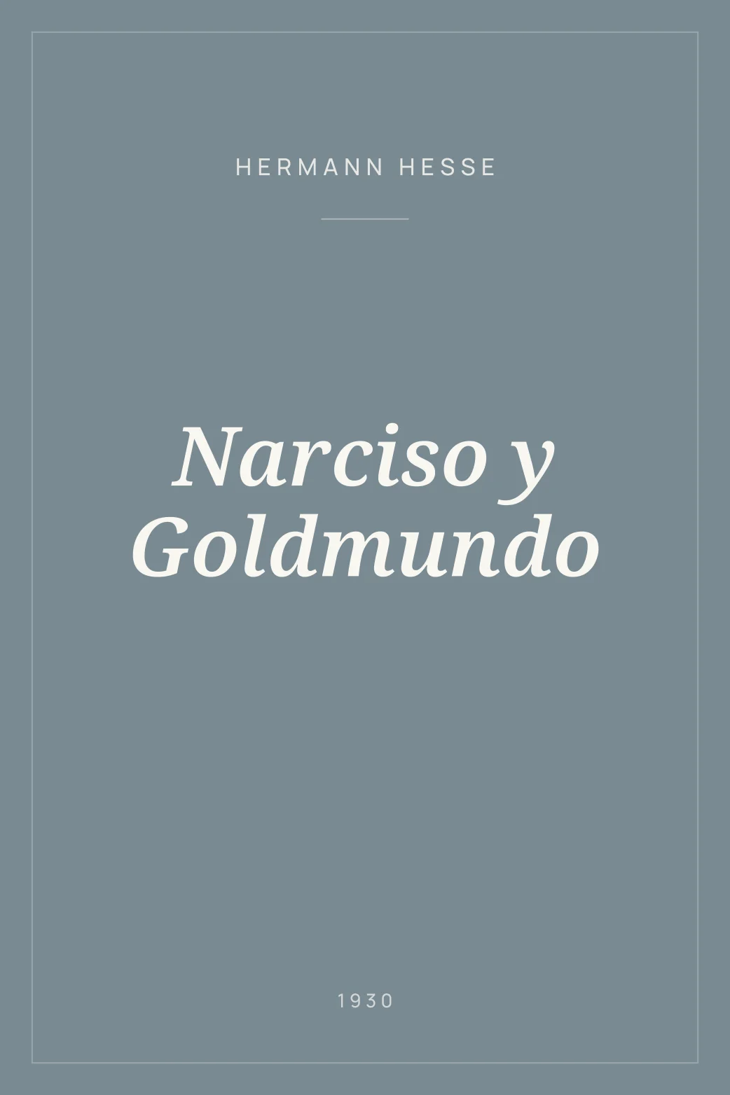 Portada de Narciso y Goldmundo