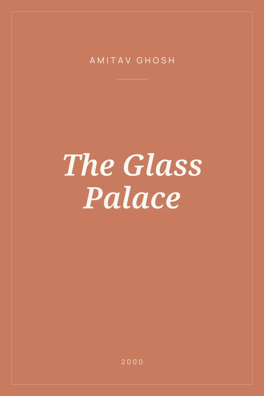Portada de The Glass Palace